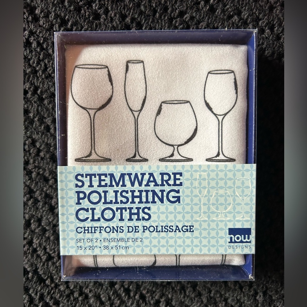 White Stemware 🍷 Polishing Cloths